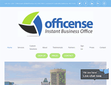 Tablet Screenshot of officense.com
